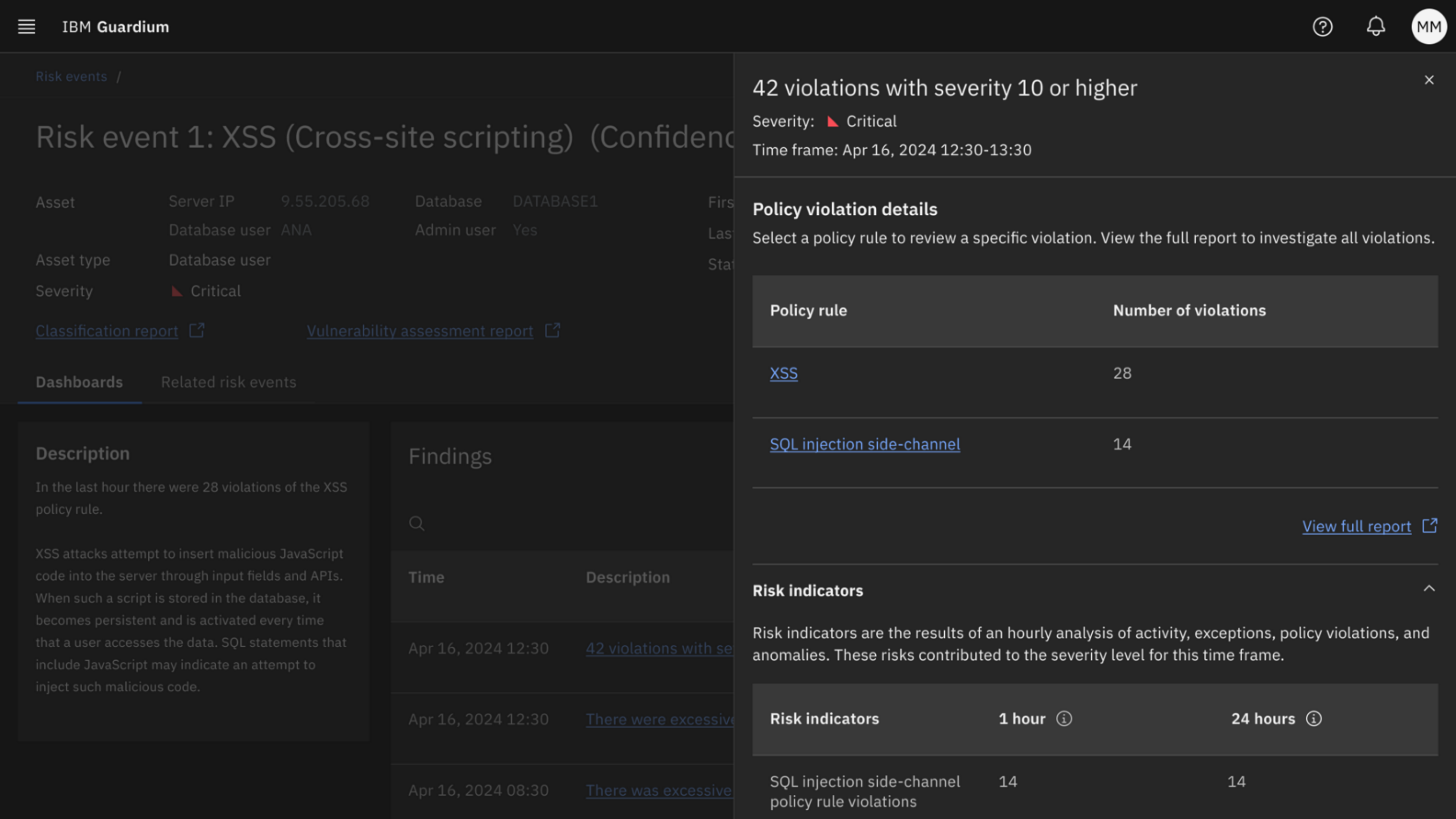 Monitor suspicious data activity