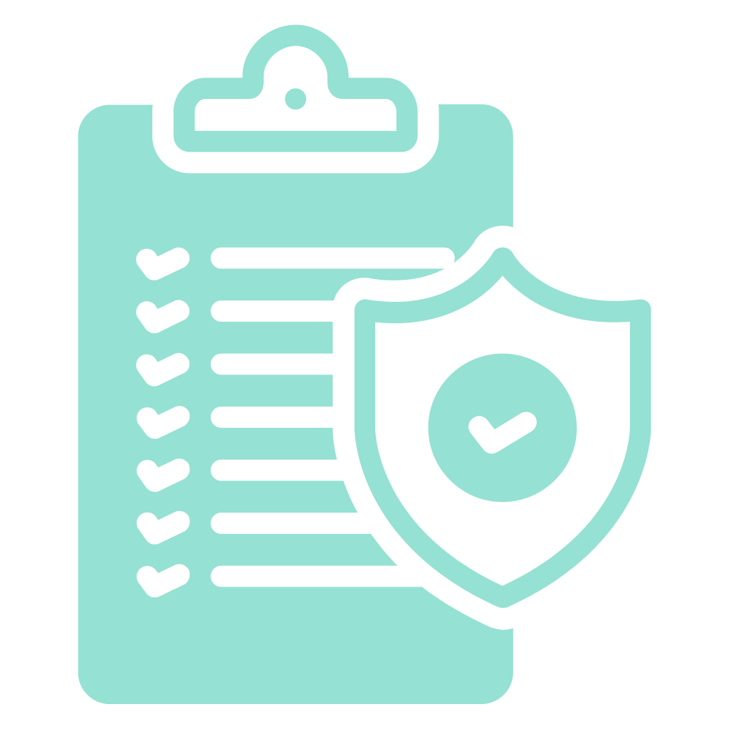 icon with a list of items being protected