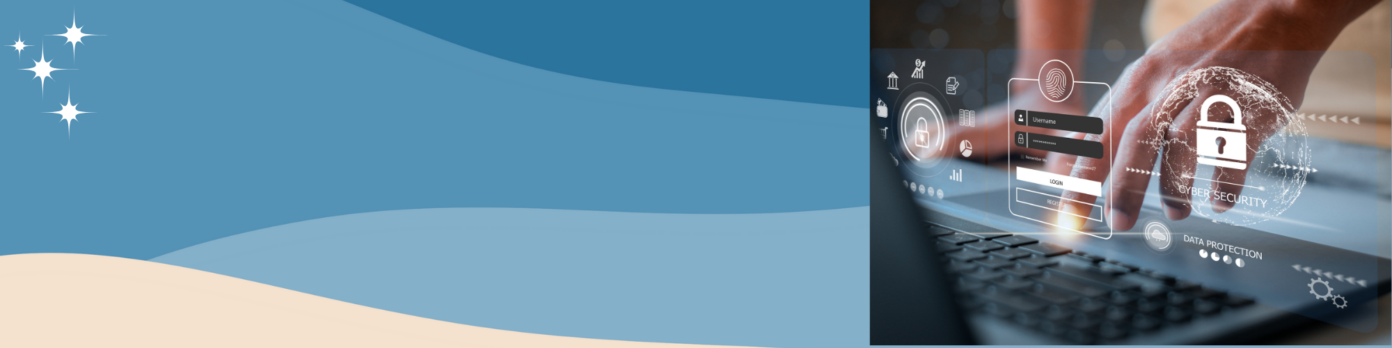 background showing your data is protected by different methods